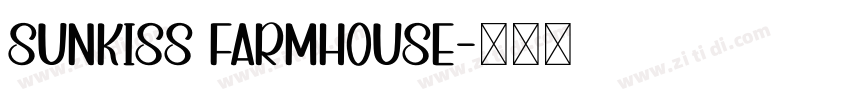Sunkiss Farmhouse字体转换